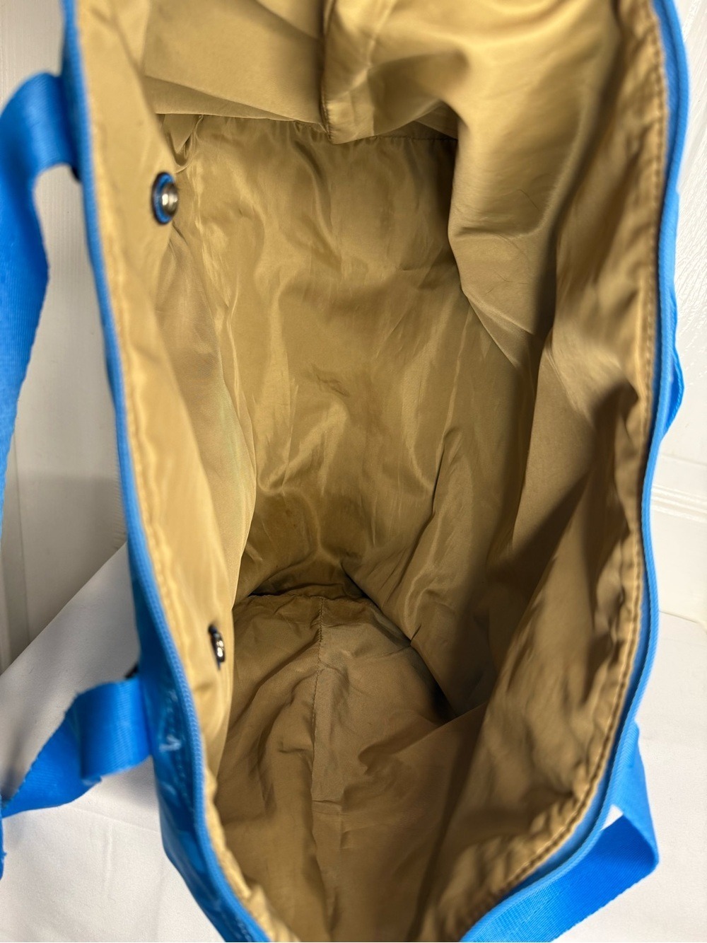 COACH GETAWAY SIGNATURE NYLON PACKABLE WEEKENDER BAG TOTE & POUCH BLUE F77321 - Picture 13 of 16